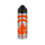 EasyFlow Recycled Aluminum Bottle w Straw Lid - Silver Screen Print EasyFlow Recycled Aluminum Bottle w Straw Lid - Silver Screen Print