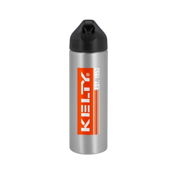 EasyFlow Recycled Aluminum Bottle w Straw Lid 1