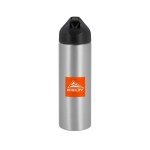 EasyFlow Recycled Aluminum Bottle w Straw Lid - Silver Spectrum Digital Print EasyFlow Recycled Aluminum Bottle w Straw Lid - Silver Spectrum Digital Print
