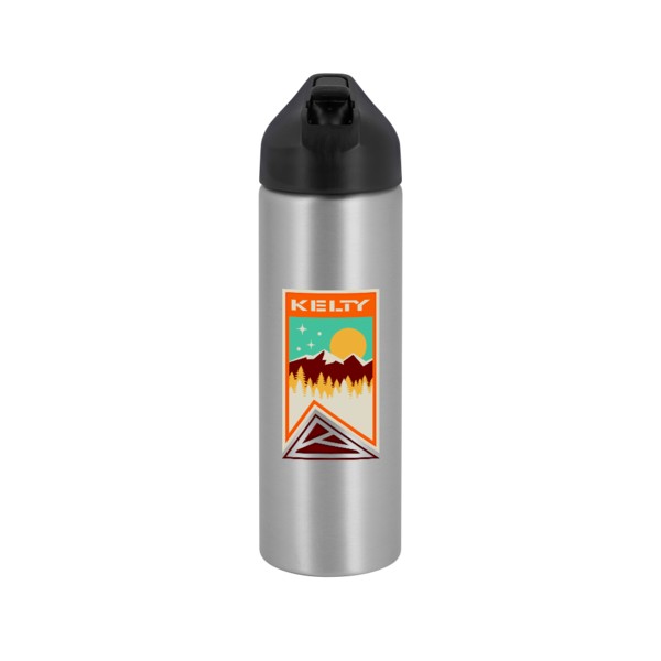 EasyFlow Recycled Aluminum Bottle w Straw Lid 1