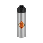 EasyFlow Recycled Aluminum Bottle w Straw Lid - Silver Eyecandy Digital Transfer EasyFlow Recycled Aluminum Bottle w Straw Lid - Silver Eyecandy Digital Transfer