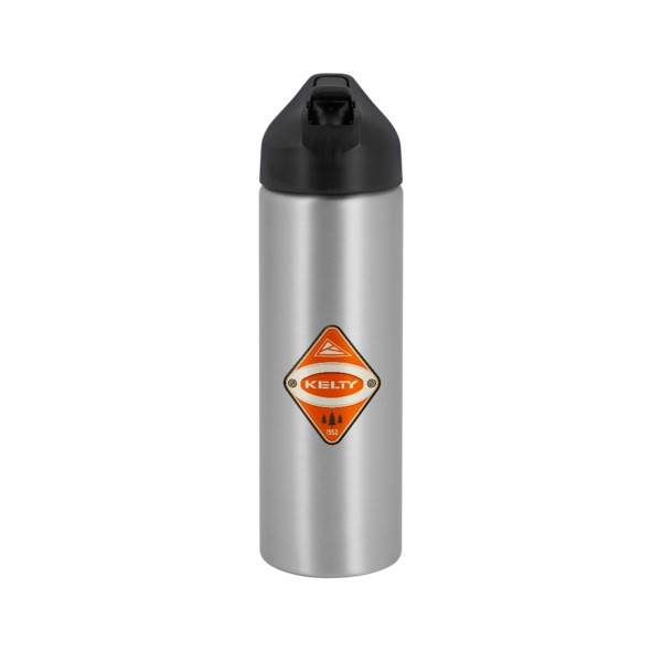 EasyFlow Recycled Aluminum Bottle w Straw Lid 1