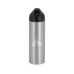 EasyFlow Recycled Aluminum Bottle w Straw Lid - Silver Chisel It EasyFlow Recycled Aluminum Bottle w Straw Lid - Silver Chisel It