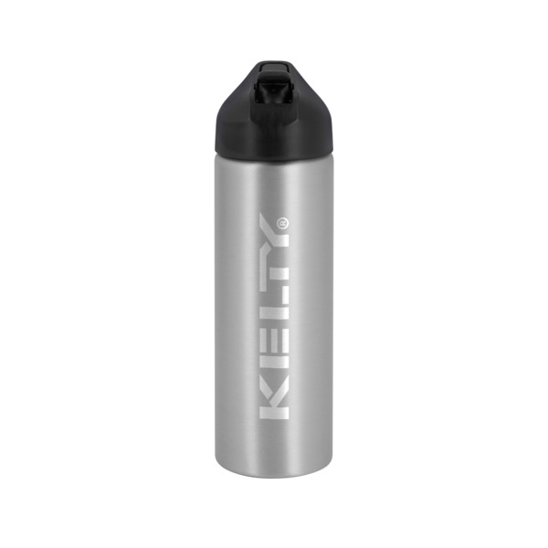EasyFlow Recycled Aluminum Bottle w Straw Lid 1