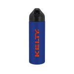 EasyFlow Recycled Aluminum Bottle w Straw Lid - Blue Screen Print EasyFlow Recycled Aluminum Bottle w Straw Lid - Blue Screen Print
