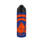 EasyFlow Recycled Aluminum Bottle w Straw Lid - Blue Spectrum Digital Print EasyFlow Recycled Aluminum Bottle w Straw Lid - Blue Spectrum Digital Print