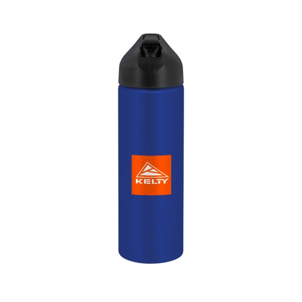 EasyFlow Recycled Aluminum Bottle w Straw Lid 1