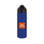 EasyFlow Recycled Aluminum Bottle w Straw Lid - Blue Spectrum Digital Print EasyFlow Recycled Aluminum Bottle w Straw Lid - Blue Spectrum Digital Print