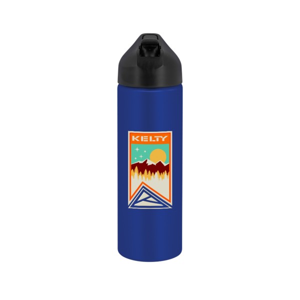 EasyFlow Recycled Aluminum Bottle w Straw Lid 1