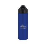 EasyFlow Recycled Aluminum Bottle w Straw Lid - Blue Chisel It EasyFlow Recycled Aluminum Bottle w Straw Lid - Blue Chisel It