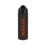 EasyFlow Recycled Aluminum Bottle w Straw Lid - Black Screen Print EasyFlow Recycled Aluminum Bottle w Straw Lid - Black Screen Print