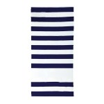 Beach Towel Royale™ - White/Navy Blank Beach Towel Royale™ - White/Navy Blank