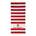 Beach Towel Royale™ - White/Red Screen Print Beach Towel Royale™ - White/Red Screen Print