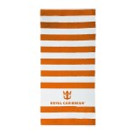 Beach Towel Royale™ - White/Orange Screen Print Beach Towel Royale™ - White/Orange Screen Print