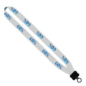 1" Dye-Sublimated Lanyard with Plastic Clamshell & O-Ring 1 1" Dye-Sublimated Lanyard with Plastic Clamshell & O-Ring 1