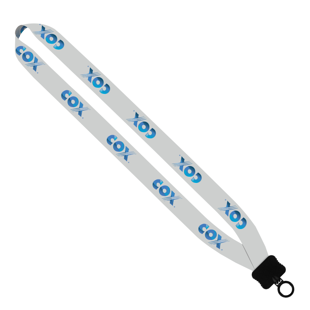 1" Dye-Sublimated Lanyard with Plastic Clamshell & O-Ring 1