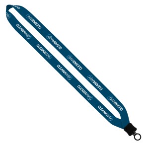 ¾" RPET Dye-Sublimated Lanyard w/Plastic Clamshell & O-Ring 1 ¾" RPET Dye-Sublimated Lanyard w/Plastic Clamshell & O-Ring 1