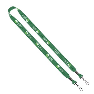 3/4" rPET Dye-Sublimated Double-Ended Lanyard With Metal Crimp and Swivel Snap Hook 1 3/4" rPET Dye-Sublimated Double-Ended Lanyard With Metal Crimp and Swivel Snap Hook 1