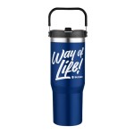 Tahoe 30oz Vacuum Tumbler - Blue Screen Print Tahoe 30oz Vacuum Tumbler - Blue Screen Print