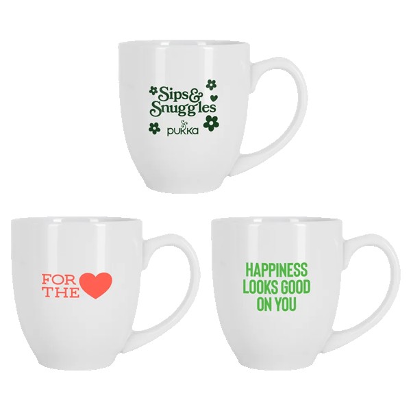 Belmont 16 oz White Bistro Glossy Mug 1 Belmont 16 oz White Bistro Glossy Mug 1