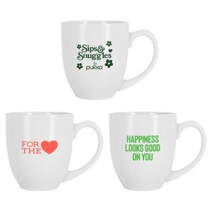 Belmont 16 oz White Bistro Glossy Mug 1 Belmont 16 oz White Bistro Glossy Mug 1
