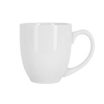 Belmont 16 oz White Bistro Glossy Mug 2 Belmont 16 oz White Bistro Glossy Mug 2
