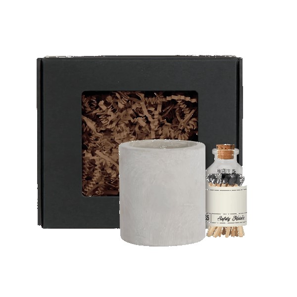 Aura 3oz Candle with Matches Set 1