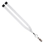 3/4" rPET Dye-Sublimated Lanyard w/ Metal Crimp & Metal Split-Ring - Blank 3/4" rPET Dye-Sublimated Lanyard w/ Metal Crimp & Metal Split-Ring - Blank