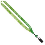 3/4" rPET Dye-Sublimated Lanyard w/ Metal Crimp & Metal Split-Ring 21 3/4" rPET Dye-Sublimated Lanyard w/ Metal Crimp & Metal Split-Ring 21