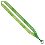 3/4" rPET Dye-Sublimated Lanyard w/ Metal Crimp & Metal Split-Ring - Blank 3/4" rPET Dye-Sublimated Lanyard w/ Metal Crimp & Metal Split-Ring - Blank