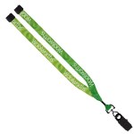 3/4" rPET Dye-Sublimated Lanyard w/ Metal Crimp & Metal Split-Ring 32 3/4" rPET Dye-Sublimated Lanyard w/ Metal Crimp & Metal Split-Ring 32