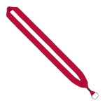 1" Cotton Lanyard with Metal Crimp & Metal Split-Ring 2 1" Cotton Lanyard with Metal Crimp & Metal Split-Ring 2