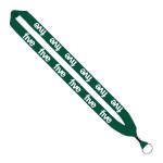 1" Cotton Lanyard with Metal Crimp & Metal Split-Ring - Forest Green 1" Cotton Lanyard with Metal Crimp & Metal Split-Ring - Forest Green