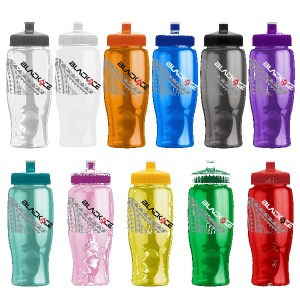 Rotation 27oz Transparent Contour Bottle w/Push-Pull Lid 1 Rotation 27oz Transparent Contour Bottle w/Push-Pull Lid 1