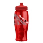 Rotation 27oz Transparent Contour Bottle w/Push-Pull Lid - Transparent Red Red Spectrum Digital Print Rotation 27oz Transparent Contour Bottle w/Push-Pull Lid - Transparent Red Red Spectrum Digital Print