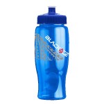 Rotation 27oz Transparent Contour Bottle w/Push-Pull Lid - Transparent Blue Royal Blue Spectrum Digital Print Rotation 27oz Transparent Contour Bottle w/Push-Pull Lid - Transparent Blue Royal Blue Spectrum Digital Print