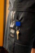 EZ Clip Multi-Use Keychain & Badge Clip - Blue Blank EZ Clip Multi-Use Keychain & Badge Clip - Blue Blank