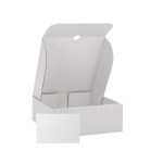 10" x 10" x 4" Custom White Corrugate Gift Box and 4" x 6" Card - Blank 10" x 10" x 4" Custom White Corrugate Gift Box and 4" x 6" Card - Blank