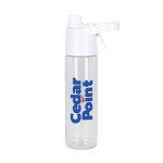 Spritzer 20 oz rPET Spray Water Bottle - White Eyecandy Digital Transfer Spritzer 20 oz rPET Spray Water Bottle - White Eyecandy Digital Transfer