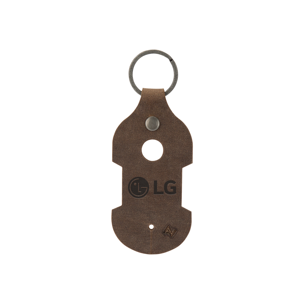 Ryder Leather Earbud Keychain 1