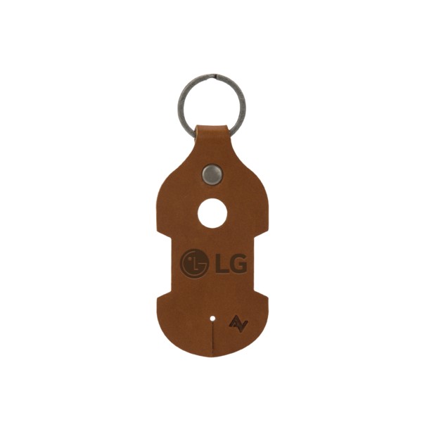 Ryder Leather Earbud Keychain 1