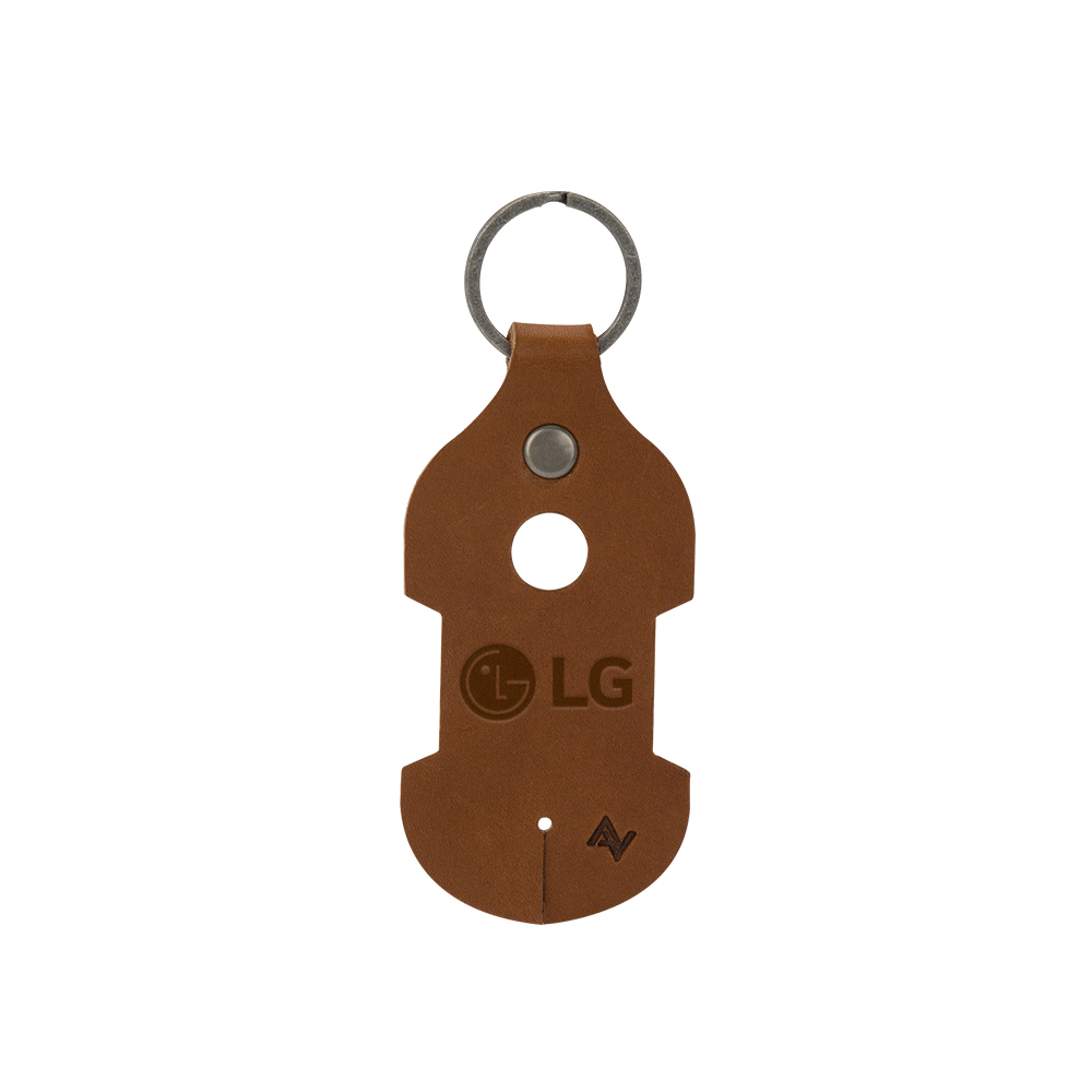 Ryder Leather Earbud Keychain 1