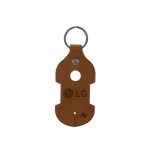 Ryder Leather Earbud Keychain - Slate Gray Ryder Leather Earbud Keychain - Slate Gray