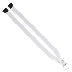 3/4" Dye-Sublimated Lanyard with Silver Tone Metal Crimp & Split Ring - Blank 3/4" Dye-Sublimated Lanyard with Silver Tone Metal Crimp & Split Ring - Blank
