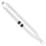 3/4" Dye-Sublimated Lanyard with Silver Tone Metal Crimp & Split Ring - Blank 3/4" Dye-Sublimated Lanyard with Silver Tone Metal Crimp & Split Ring - Blank