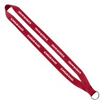 3/4" Polyester Lanyard with Sewn Silver Metal Split-Ring 1 3/4" Polyester Lanyard with Sewn Silver Metal Split-Ring 1