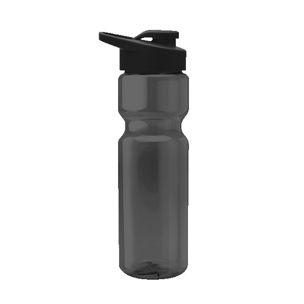 Tandem 28oz Recycled Transparent Bike Bottle w/Drink-thru Lid 1