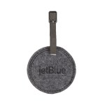 Juniper Felt Round Luggage Tag - Blank Juniper Felt Round Luggage Tag - Blank