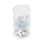 Tower of Clips and Push Pins - White Blank Tower of Clips and Push Pins - White Blank