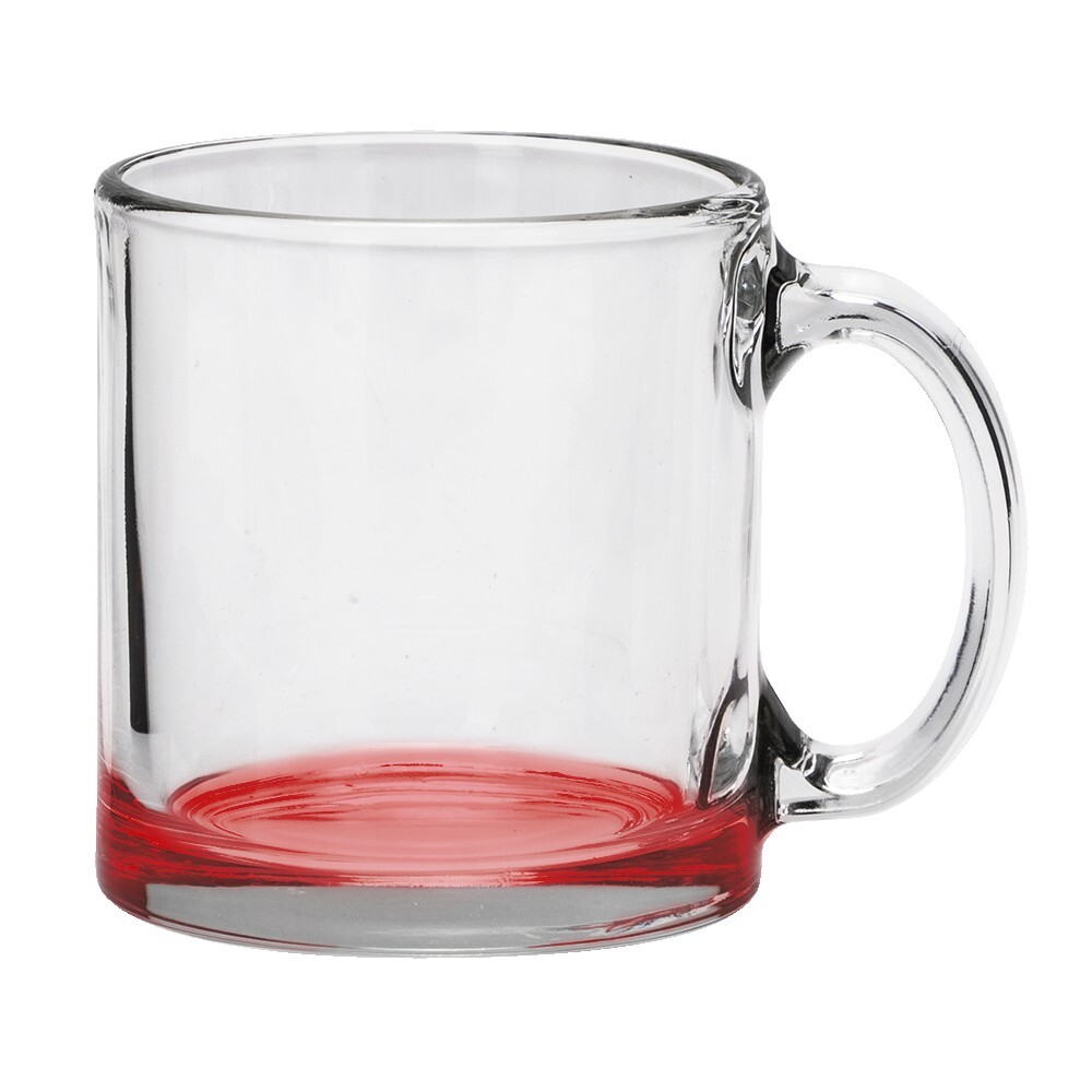 Red Eye 13 oz Libbey Clear Glass Coffee Mug 1